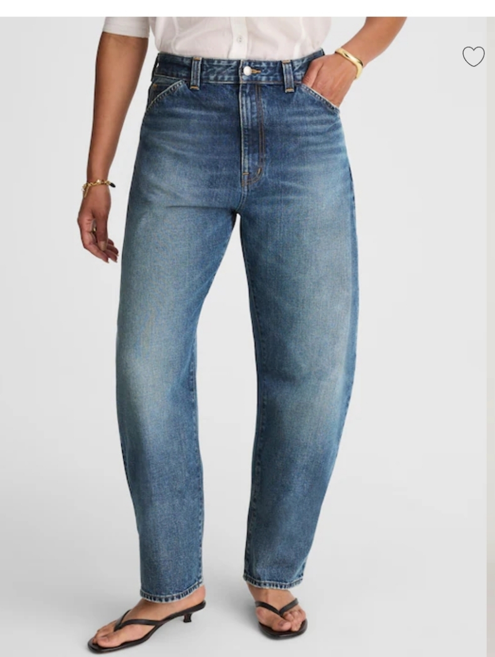 Madewell The Curvy Balloon Jean in Greendale Wash NW293 Size 28 NWT - Picture 2 of 9